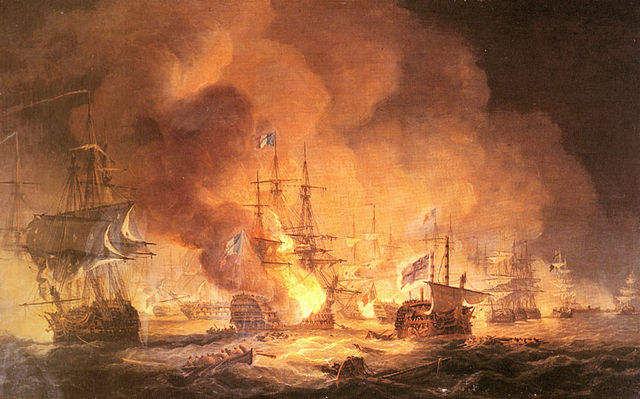 File:Luny Thomas Battle Of The Nile August 1st 1798 At 10pm.jpg