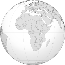 Location of &nbsp;Burundi&nbsp;&nbsp;(dark green)in Africa&nbsp;&nbsp;(grey)&nbsp; &mdash;&nbsp; [Legend]