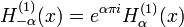 H_{-\alpha}^{(1)} (x)= e^{\alpha \pi i} H_{\alpha}^{(1)} (x)