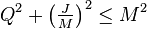 Q^2+\left ( \tfrac{J}{M} \right )^2\le M^2\,