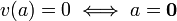 v(a) = 0 \iff a = \mathbf{0}