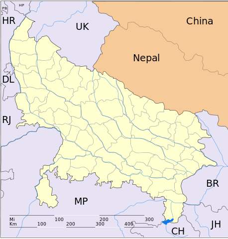 File:Uttar Pradesh locator map.svg