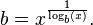 b = x^\frac{1}{\log_b(x)}.