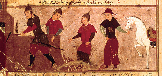 File:Genghis Khan and three of his four sons.jpg