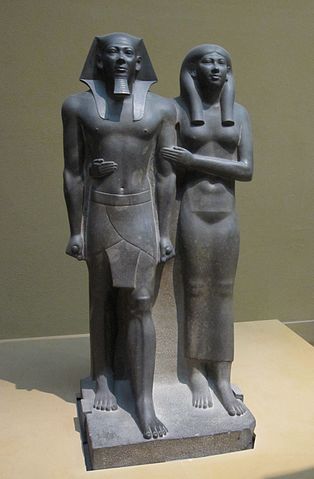 File:King Menkaura (Mycerinus) and queen.jpg