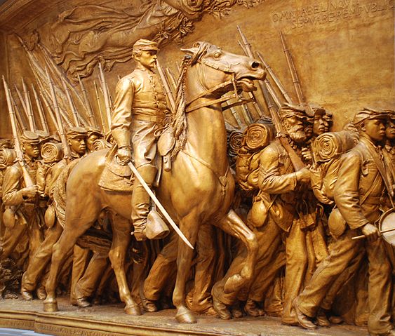 File:Robert Gould Shaw Memorial - detail.jpg