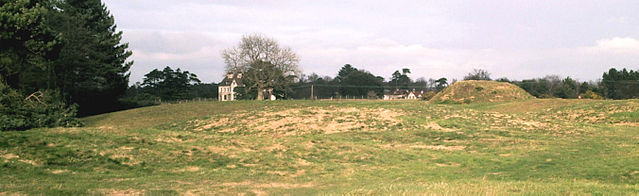File:Sutton Hoo gravefield and house.jpg