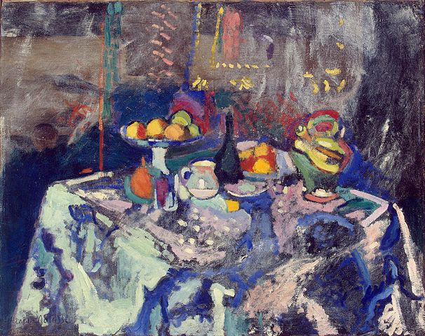 File:Matisse - Vase, Bottle and Fruit (1906).jpg