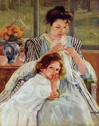File:Mary Cassatt Young Mother Sewing.jpg