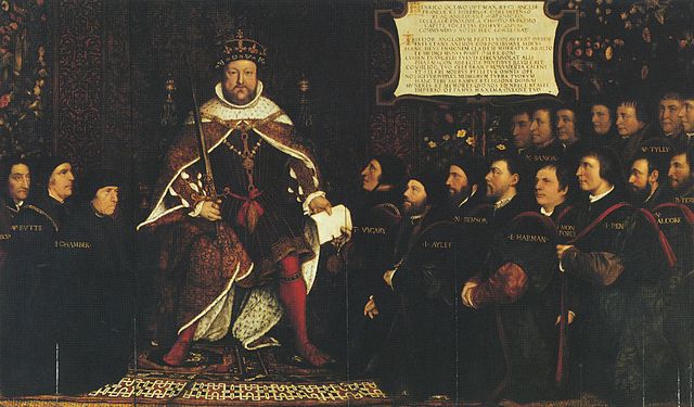 File:Henry VIII and the Barber Surgeons, by Hans Holbein the Younger, Richard Greenbury, and others.jpg