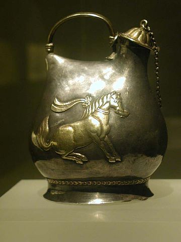File:Gilt silver jar with pattern of dancing horses.jpg