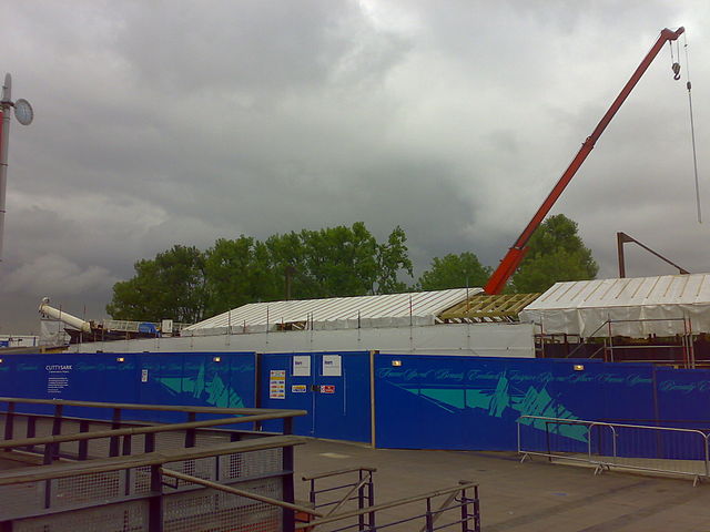 File:Cutty Sark being restored.jpg