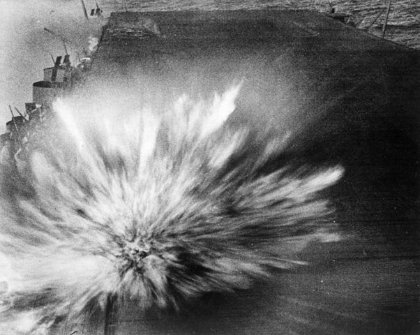 File:USS enterprise-bomb hit-Bat eastern Solomons.jpg