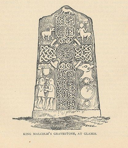 File:King Malcolms Gravestone at Glamis.jpg