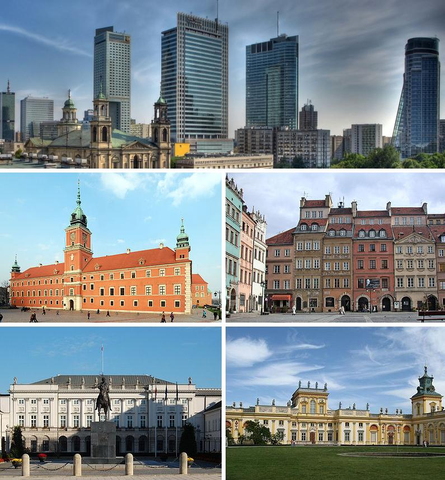File:Collage of views of Warsaw 1.png