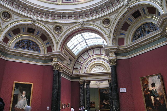 File:The National Gallery London; RM36 - (Paintings 1700-1900), British Portraits 1750-1800 ~ The Barry Rooms + View to RM37.3.jpg