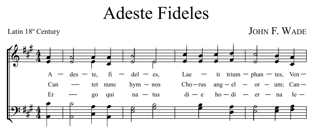 File:Adeste Fideles sheet music sample.svg