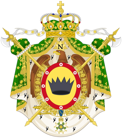 File:Coat of arms of the Kingdom of Italy (1805-1814), round shield version.svg