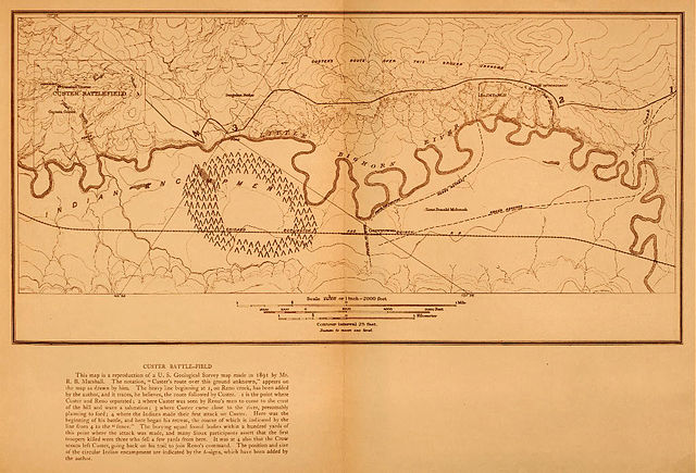 File:Custer's route over Little Bighorn battlefield.jpg