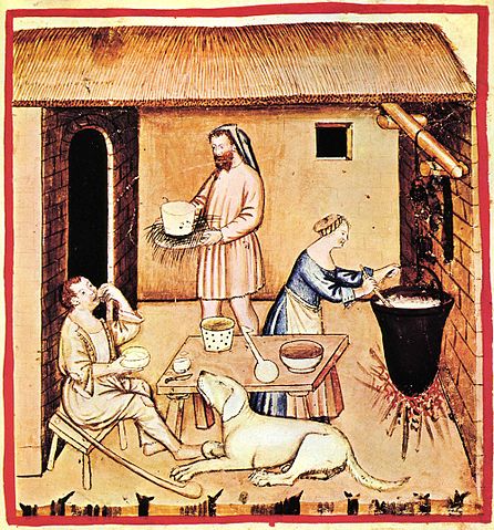 File:9-alimenti, formaggi,Taccuino Sanitatis, Casanatense 4182..jpg