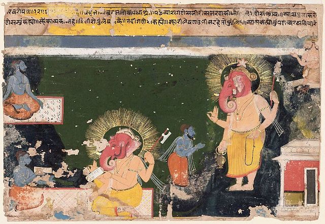 File:Ganesa writing the Mahabharat.jpeg