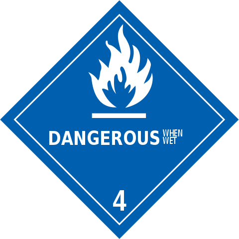 File:Label for dangerous goods - class 4.3.svg