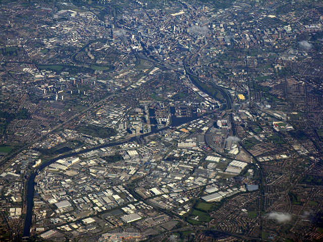 File:Aerial photograph of Manchester, Salford and Trafford.jpg