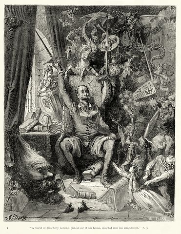 File:Gustave Dor&eacute; - Miguel de Cervantes - Don Quixote - Part 1 - Chapter 1 - Plate 1 