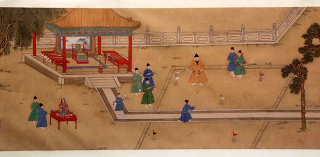 File:Ming Emperor Xuande playing Golf.jpg