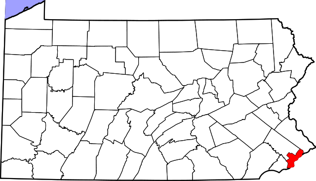 File:Map of Pennsylvania highlighting Philadelphia County.svg