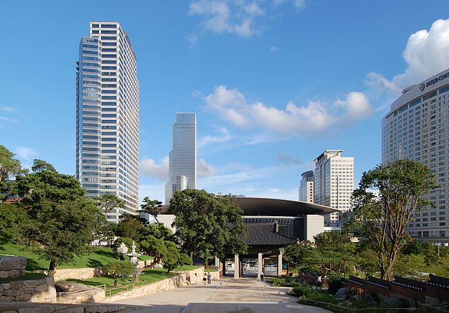 File:COEX as seen from Bongeunsa temple.jpg
