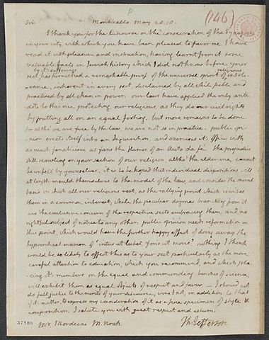 File:1818 letter Jefferson to Mordecai Noah.jpg