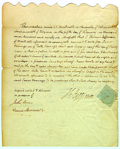 File:Deed of Manumission to James Hemings.jpg