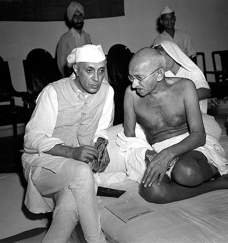 File:Gandhi and Nehru 1942.jpg