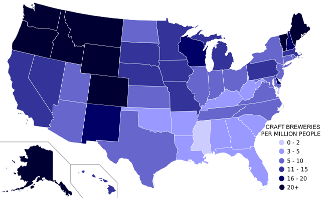 File:Craft Breweries Per Capita (US).svg