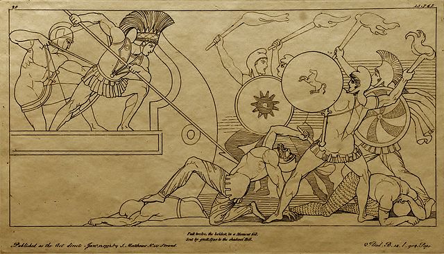 File:(20) Flaxman Ilias 1795, Zeichnung 1793, 194 x 338 mm.jpg