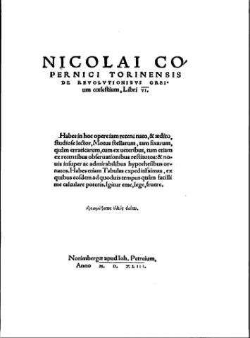 File:Nicolai Copernici torinensis De revolutionibus orbium coelestium.djvu