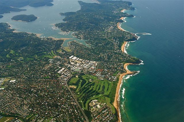 File:Aerial view of Sydney Northern Beaches.jpg