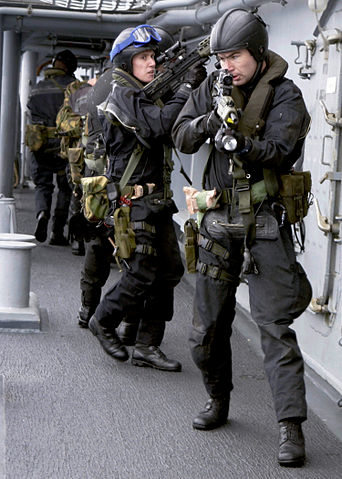 File:US Navy 030618-N-9251B-043 A U.K. Royal Marines team, embarked on Chilean ship ACh Ministro Zenteno (PFG 08) board the destroyer USS O'Bannon (DD 987) during a Maritime Interdiction Operation (MIO) training evolution.jpg