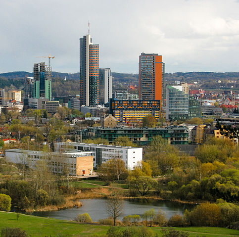 File:Vilnius downtown in spring.jpg