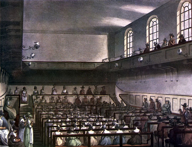 File:Microcosm of London Plate 064 - Quakers' Meeting (tone).jpg