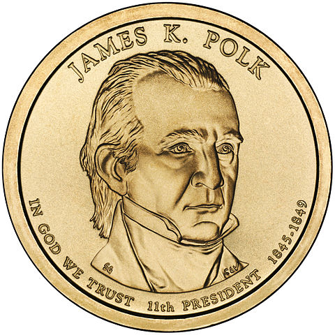 File:James Polk Presidential $1 Coin obverse.jpg