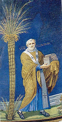 File:Mosaic of Felix IV (III) in Santi Cosma e Damiano, Rome, Italy (527&ndash;530).jpg