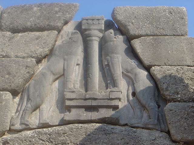 File:Mycenae lion gate detail dsc06384.jpg