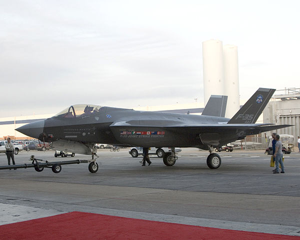 File:F-35A - Inauguration Towing.jpg