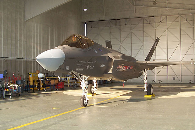 File:F-35 in hangar.jpg
