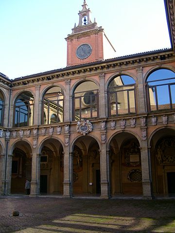 File:The Archiginnasio, Bologna, Italy, the wing with the Anatomical theatre.JPG