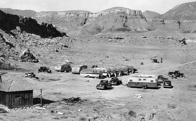 File:USGS 1950s mapping field camp.jpg