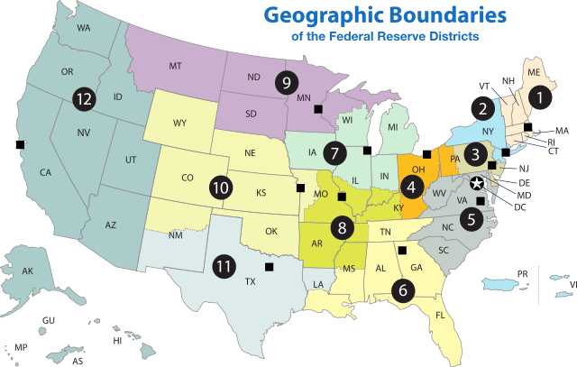 File:Federal Reserve Districts Map.svg