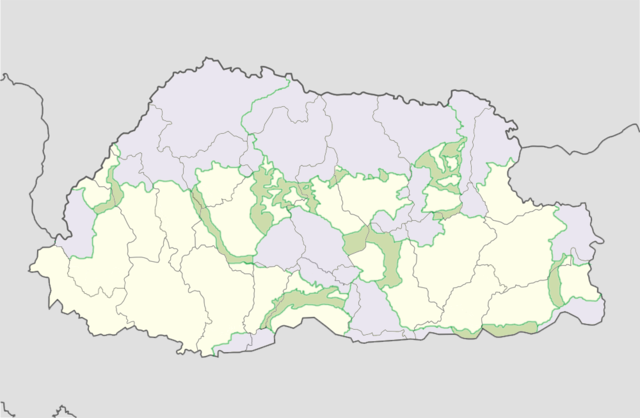 File:Bhutan protected areas location map.png